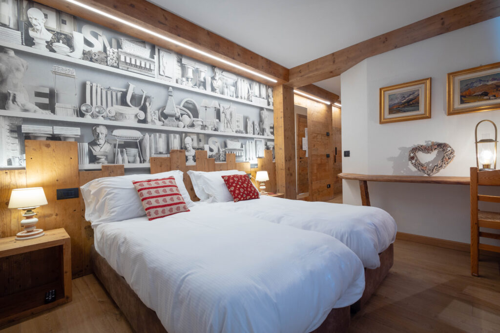 hotel cervinia on the ski slopes